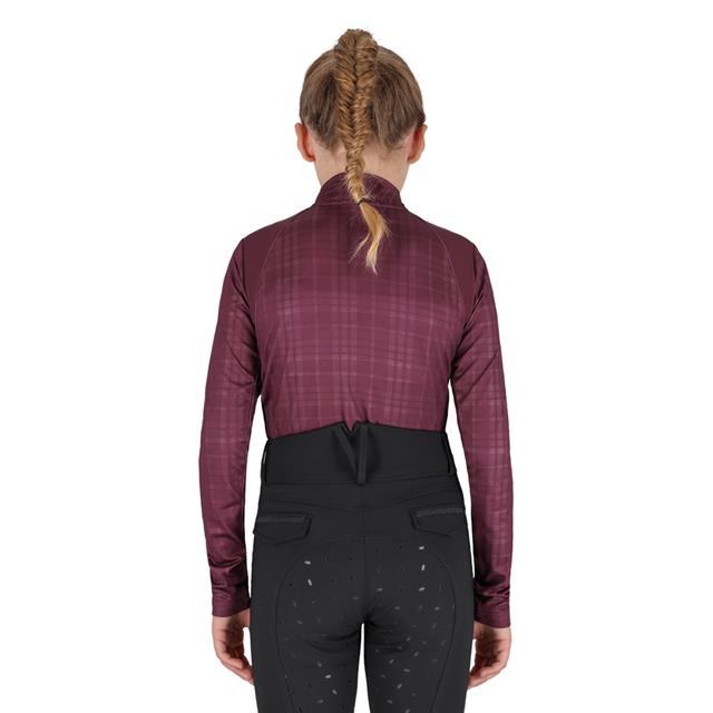 Trainingsshirt QHP Zahra Kids Donkerrood