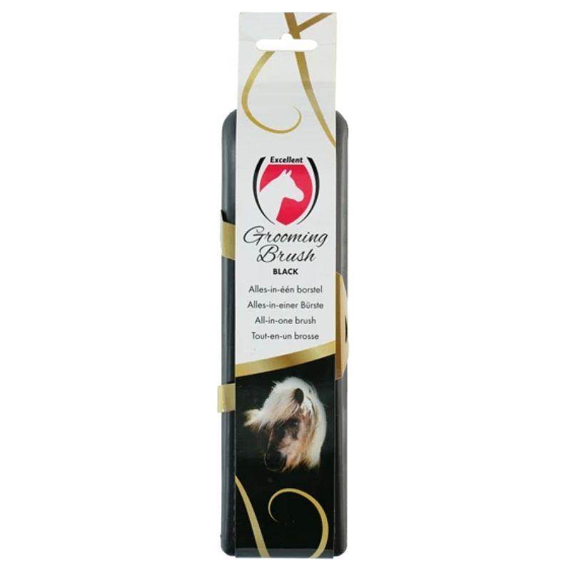 Excellent Grooming Brush Borstel Large Paard | Zwart | 11601