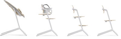 Cybex Lemo 4-in-1 Matstol Inkl. Babysitter, Babysett og Brikke, Sand White