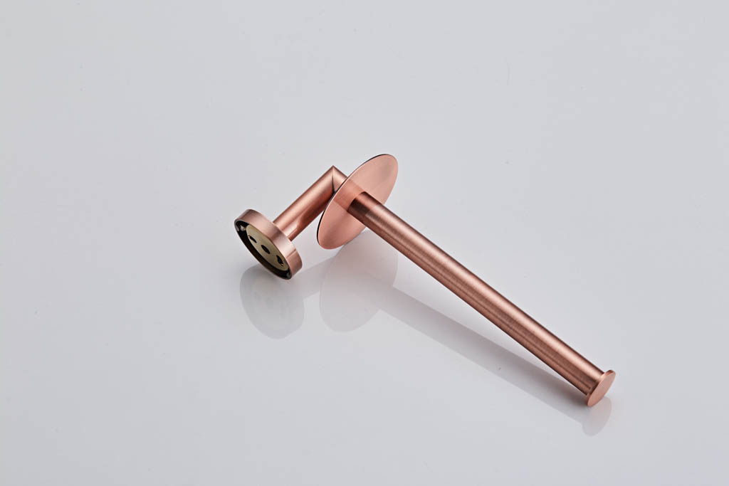 Saniclear Copper dubbele reserve rolhouder geborsteld koper