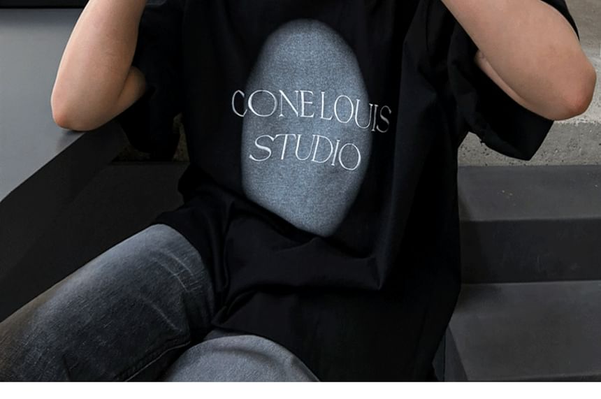 SeoulPop - T-shirt met korte mouwen en losse pasvorm