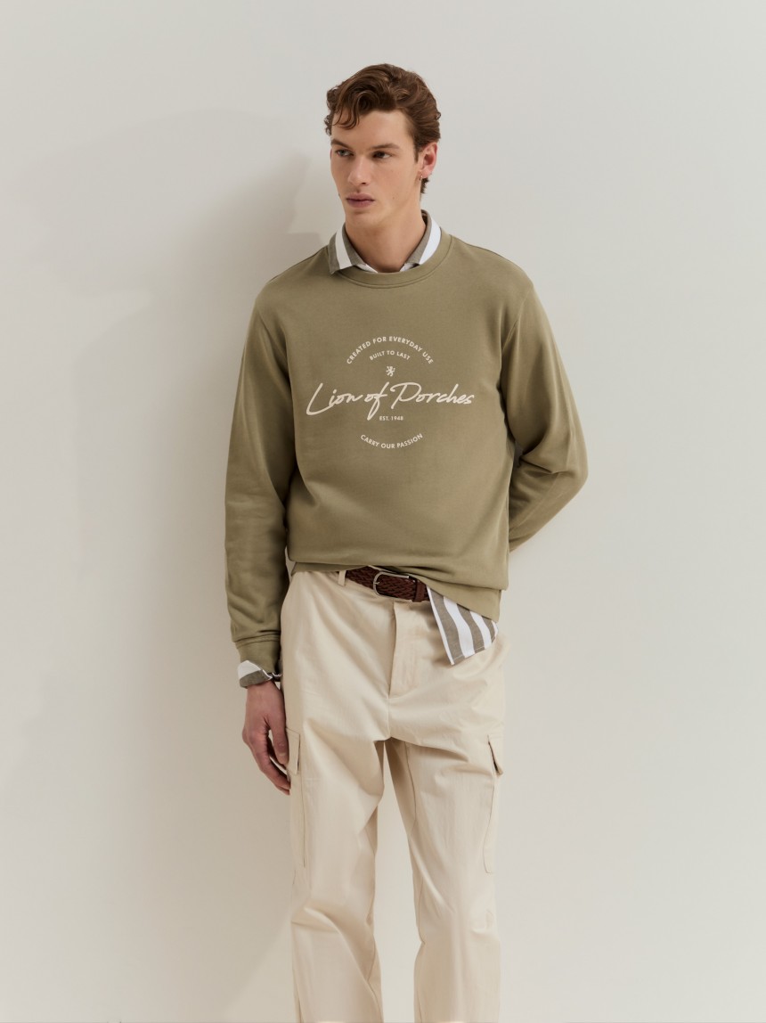 Sweatshirt em algodão
