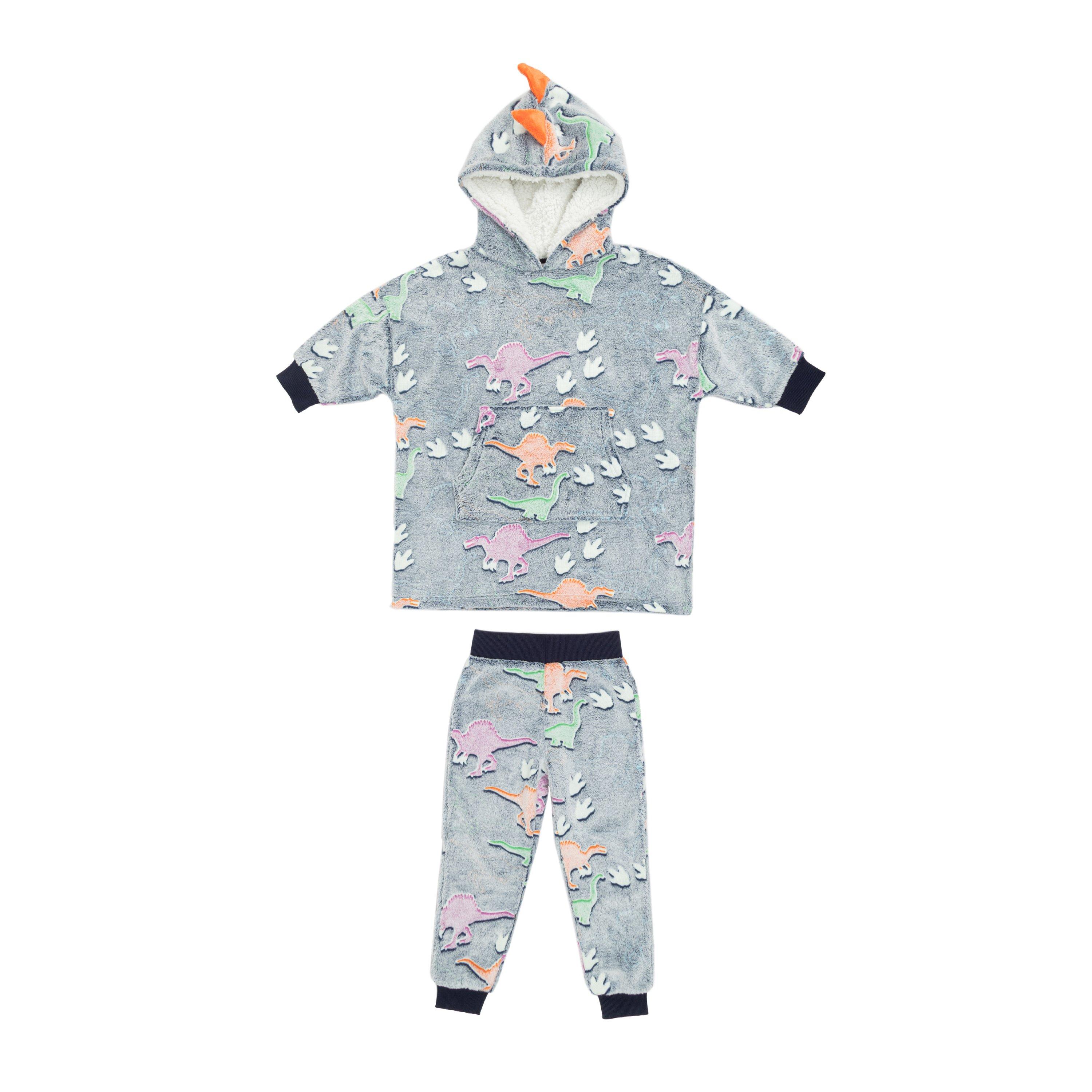 Firetrap Kids Boys Glow in the Dark Hoodie and Pant Set