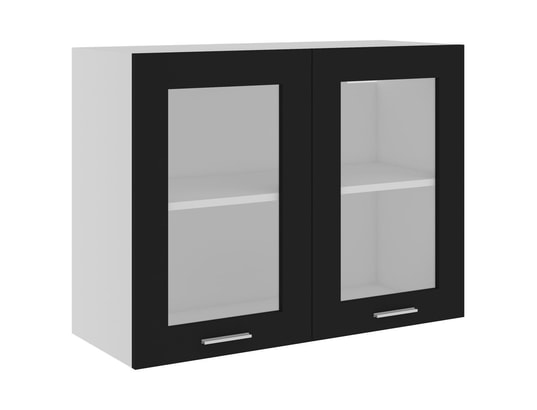 VIDAXL - Meuble haut Armoire de cuisine noir 80x31x60 cm aggloméré