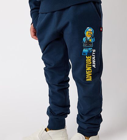 LEGO? City Sweatpants - LWPhilo 104 - Dark Navy m. Print