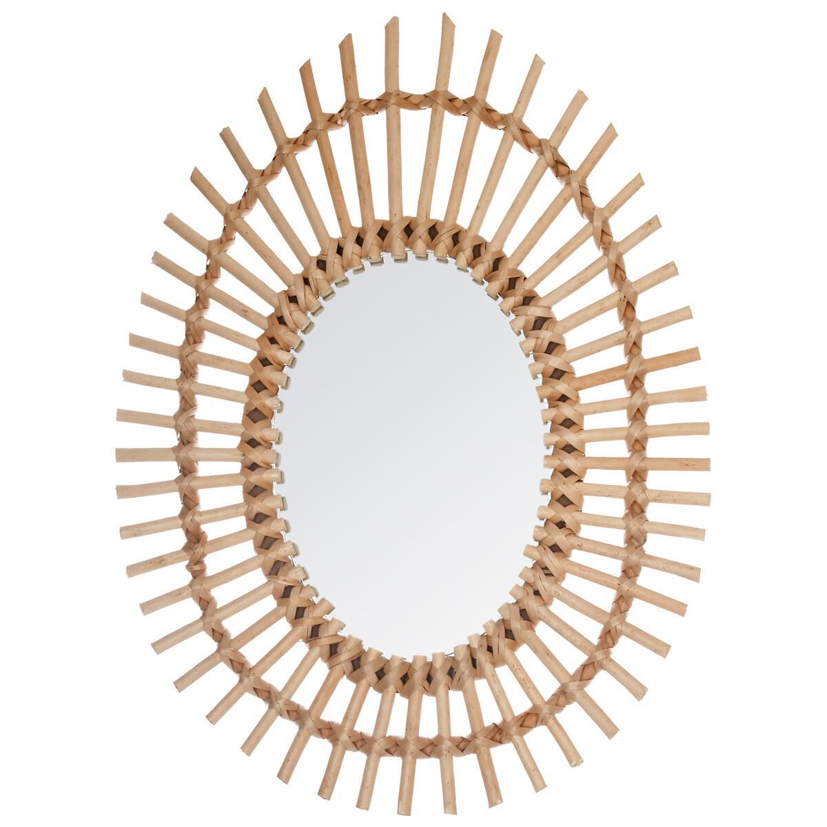 MIROIR ROTIN OVAL D.43X58CM