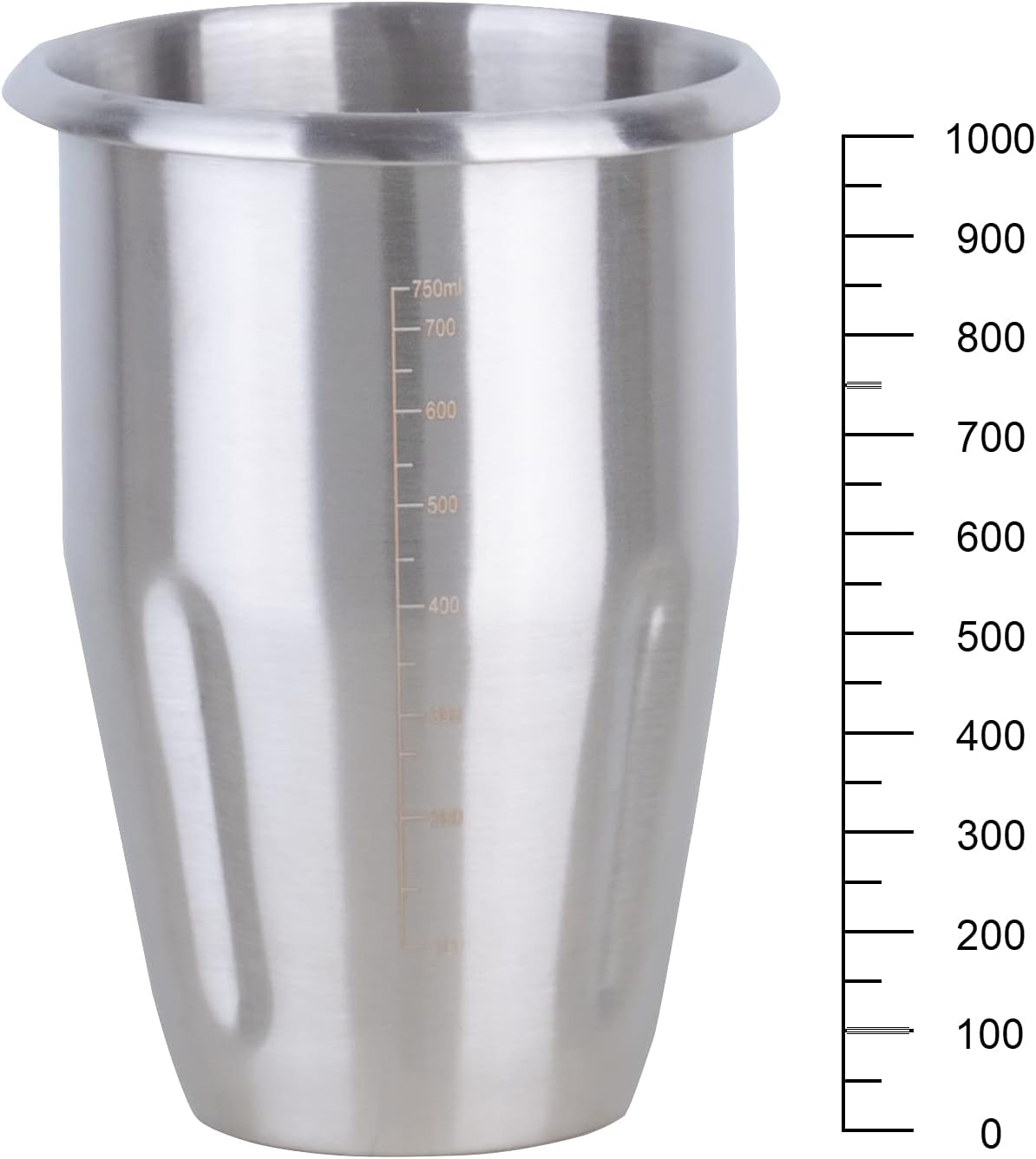 Valgus Edelstahl-Milchshaker-Maschine 1L geräuscharmer Stand-Getränkemixer-Mixer für Eiscreme, Fruchtsaft, Tiki- und Kakaogetränke