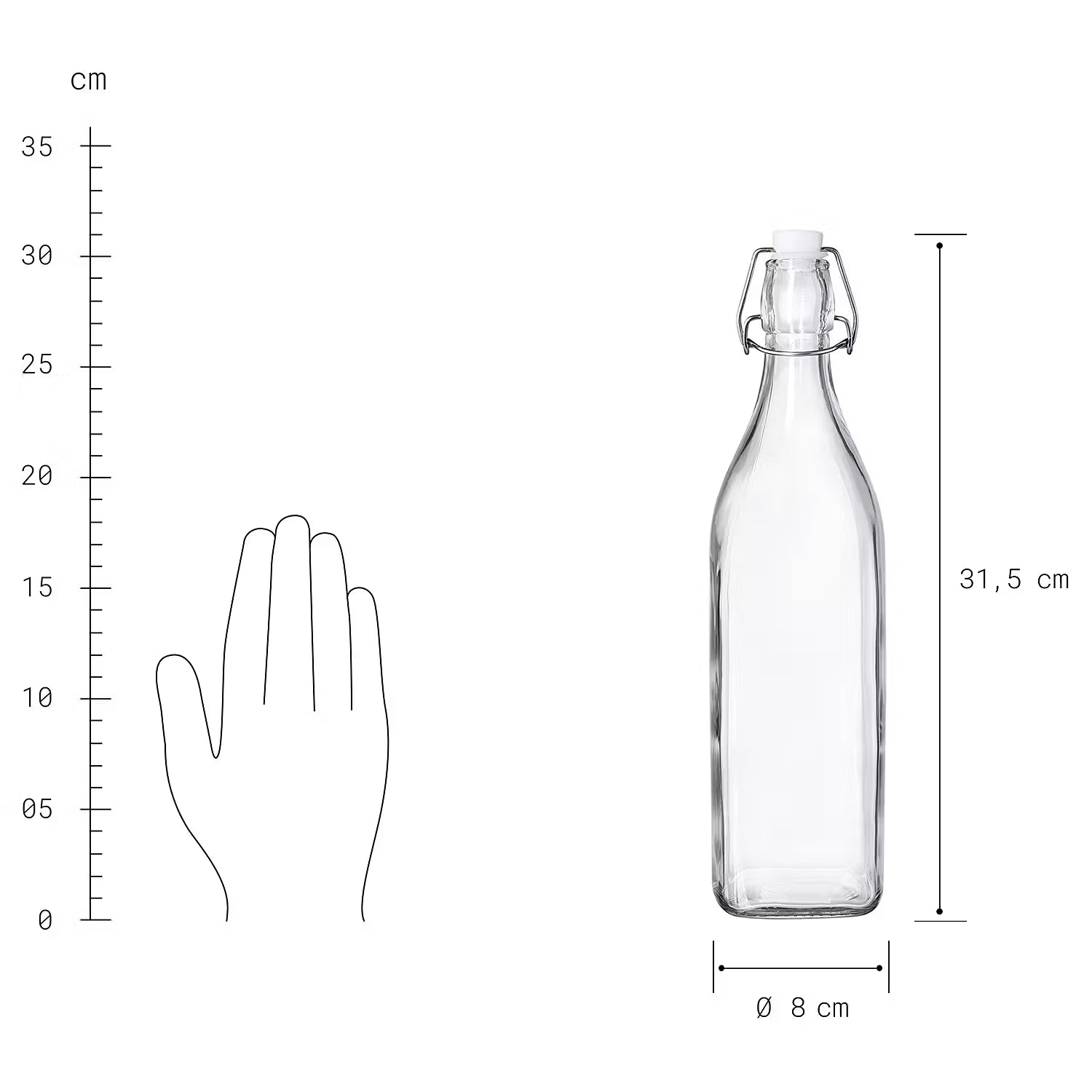 SWING Flasche mit Bügelverschluß 6er-Set