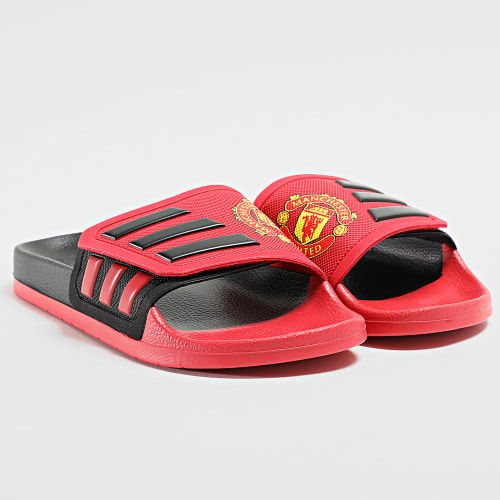 Claquettes Adilette GZ5940 Manchester United Noir Rouge