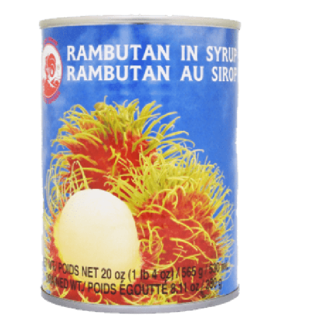 Cock Brand Ramboetan op Siroop 565g
