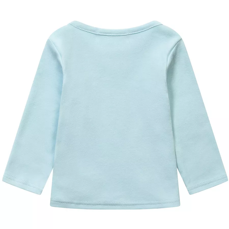 MINOTI 3er-Pack Longsleeves HellblauWeiß