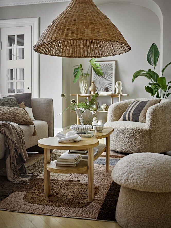 Bloomingville Harmonia Skål, Hvid, Marmor Hvid