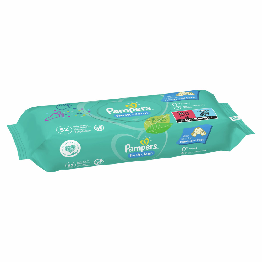 Pampers Billendoekjes Fresh Clean Navulpak12x52=624 stuks