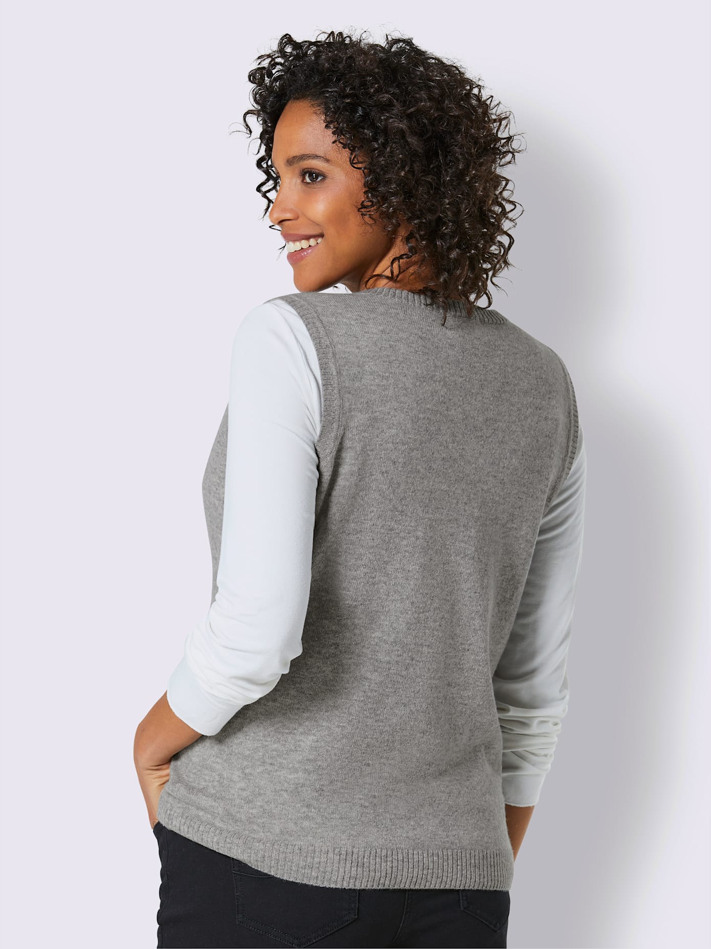 Gilet tricot en cachemire pur cachemire