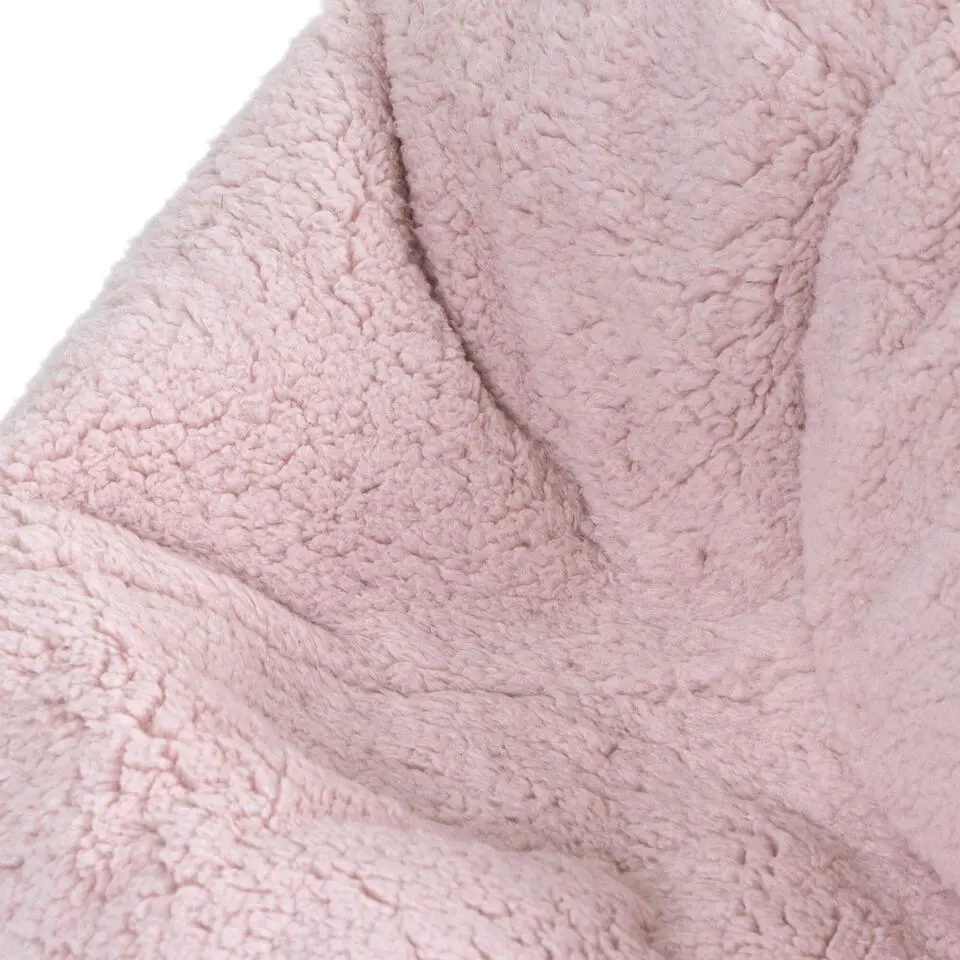 icon - Kingston Kinderzitzak Stoel - Fluffy Pluche Teddy - Oud roze