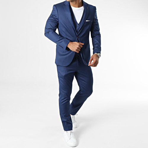 Costume 3 Pièces Bleu Roi