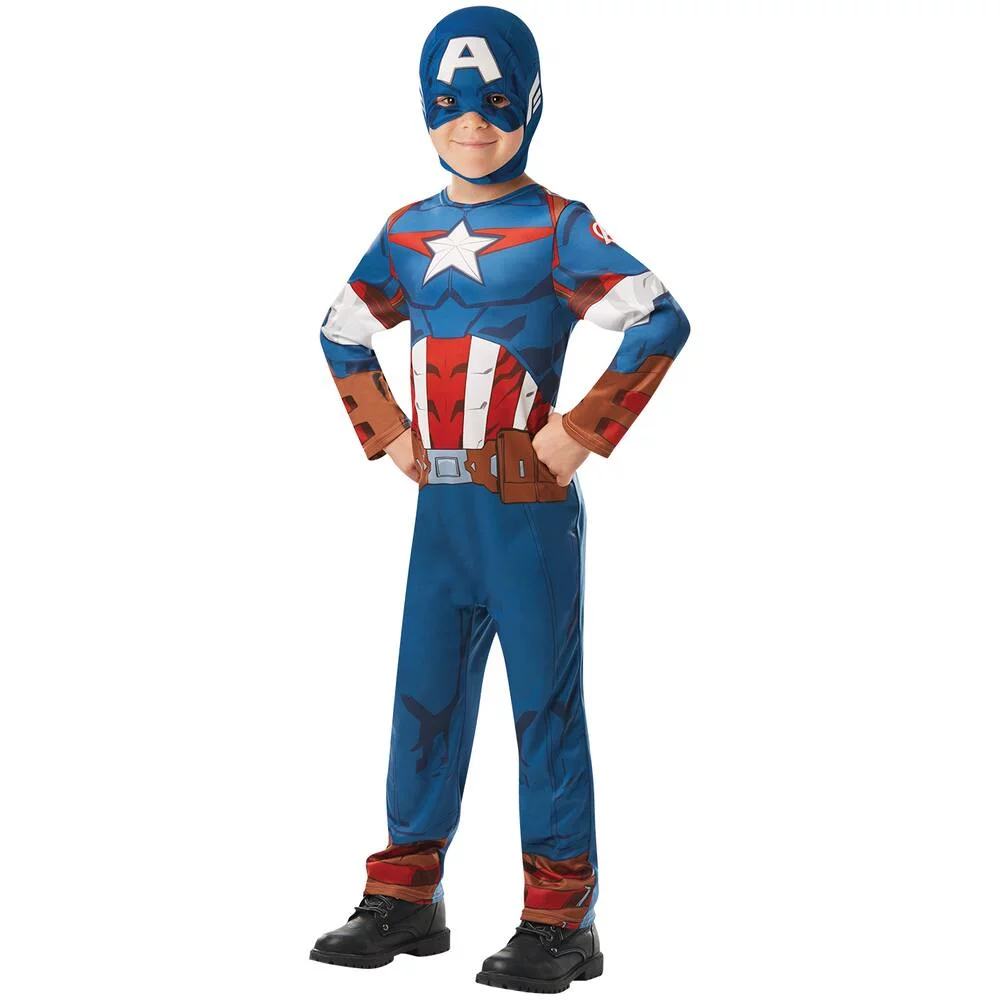 MARVEL - AVENGERS - CAPTAIN AMERICA DEGUISEMENT - TAILLE L 7-8 ANS