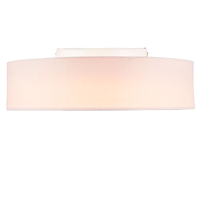 Plafondlamp roze 40 cm incl. LED - Drum LED