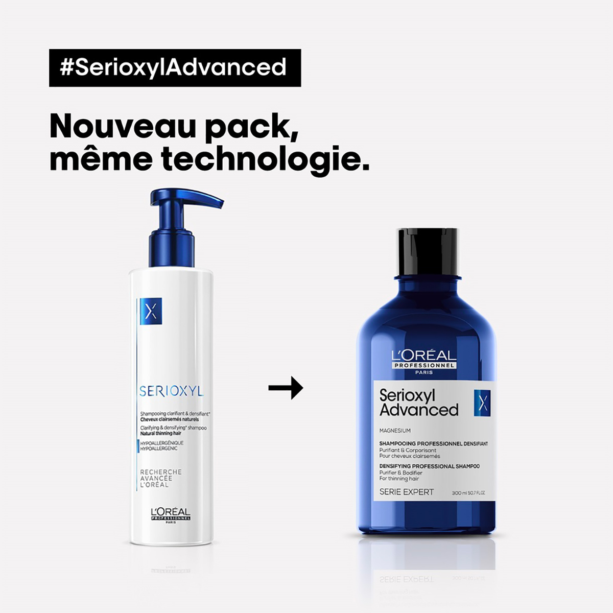 Shampoing Serioxyl Advanced L'Oral Professionnel 300 ML