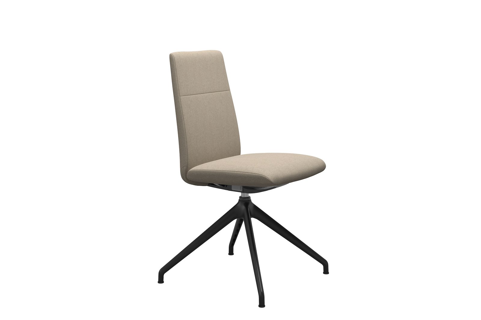 Chilli spisestol Tekstil Calido - Light Beige - Sort