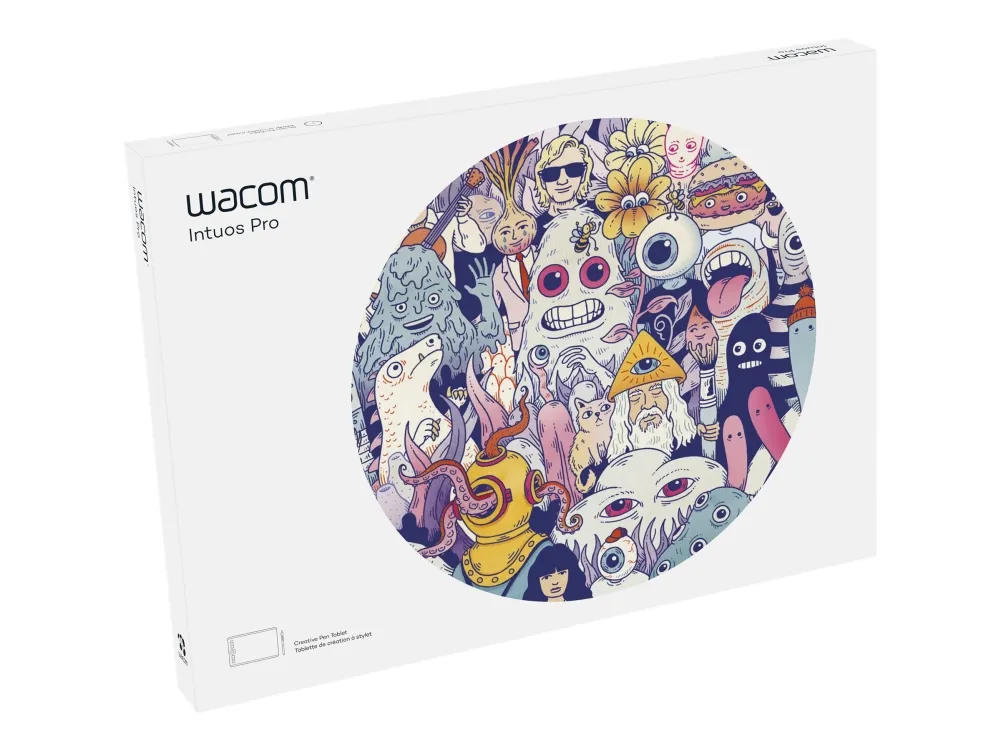 Wacom Intuos Pro Large - Digitizer - højre- og venstrehåndet - 31.1 x 21.6 cm - multi-touch - elektromagnetisk - 8 knapper - trådløs, kablet - USB, Bluetooth - sort