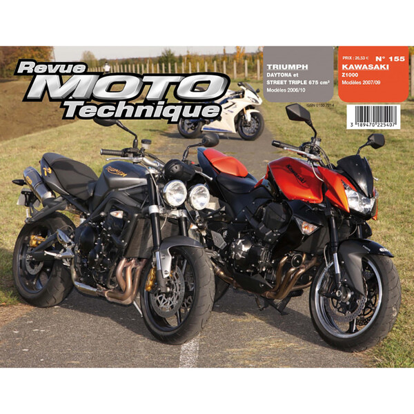 Etai - RMT 155.1 KAWASAKI Z1000 (2007/09) et TRIUMPH STREET TRIPLE & DAYTONA (2006/10)