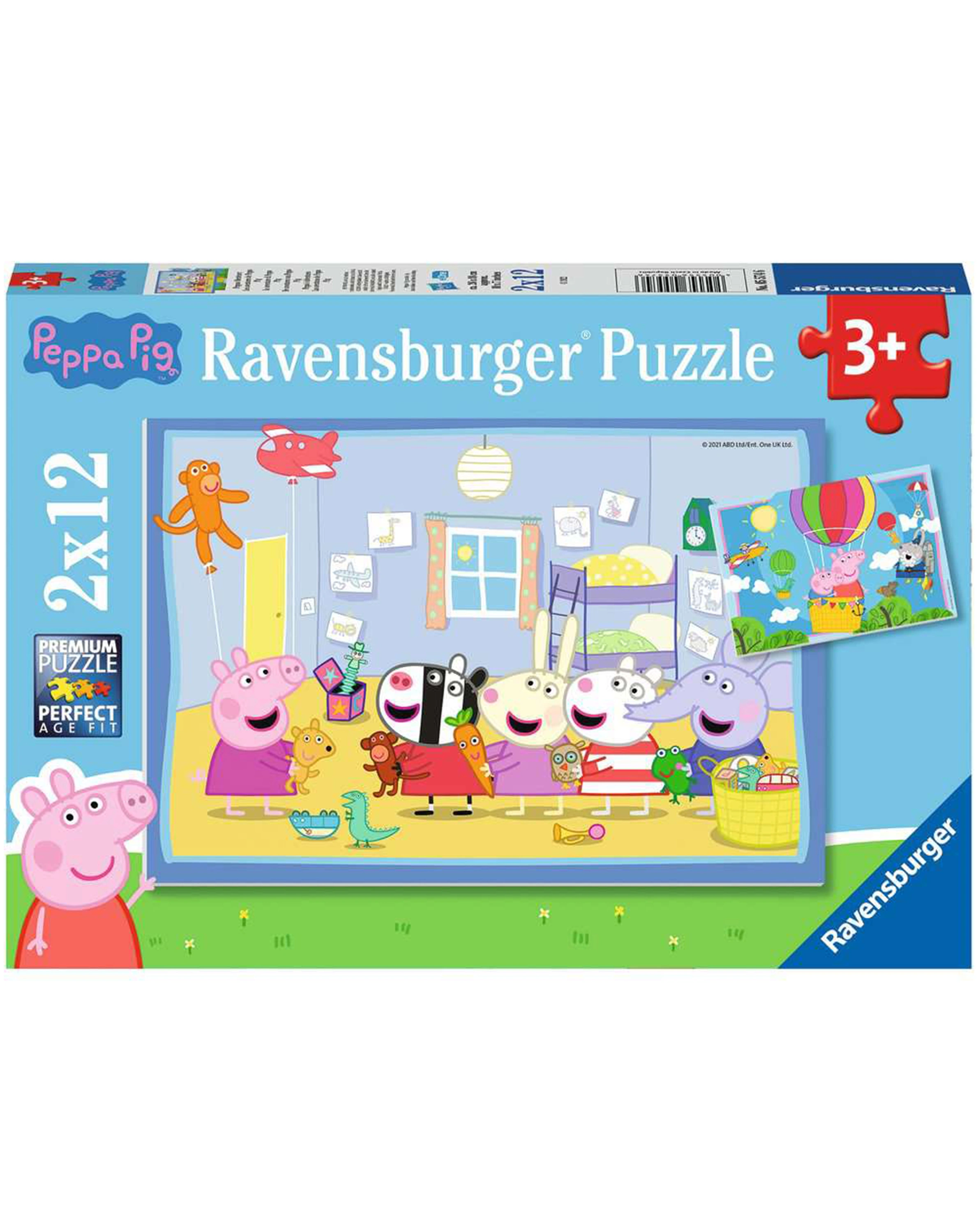 Puzzle PEPPAS ABENTEUER 2x12-teilig