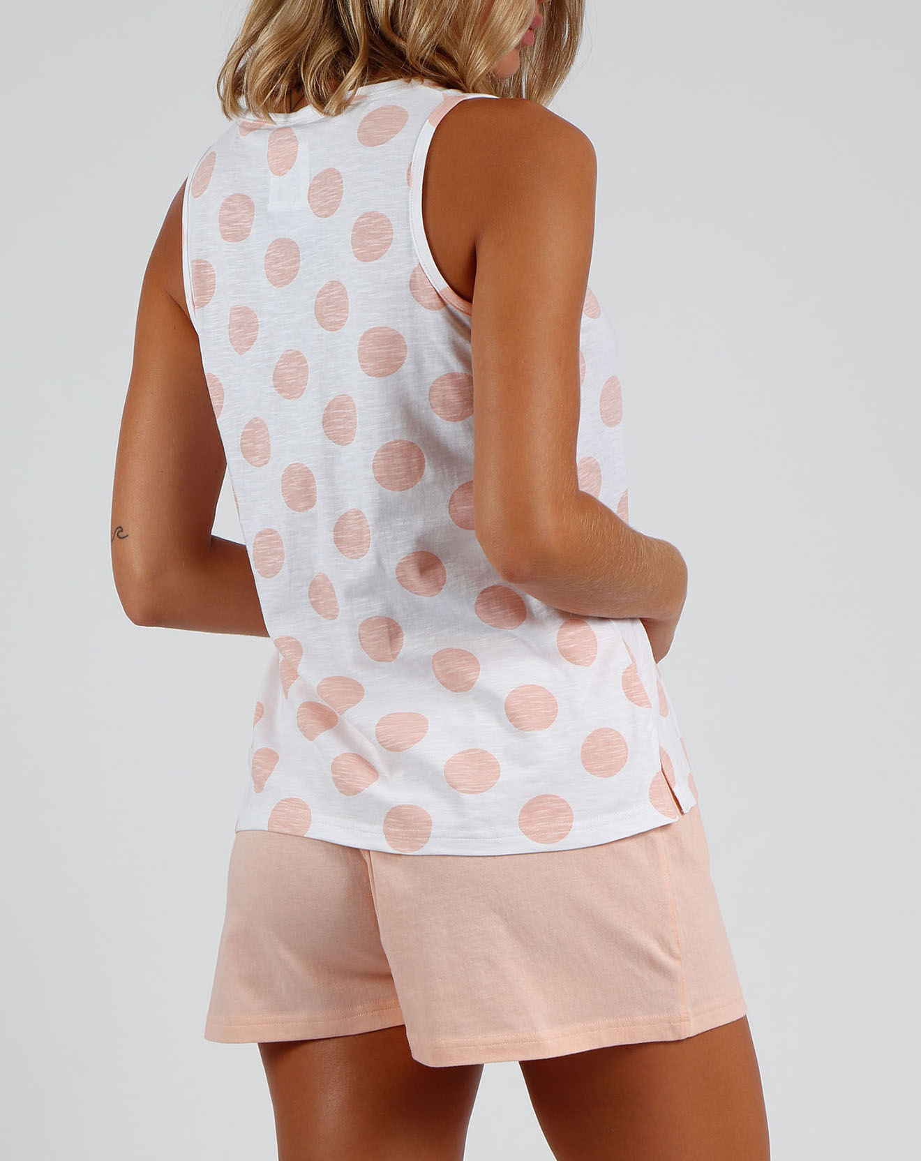 28 Pyjama Débardeur & Short Mathilde rose
