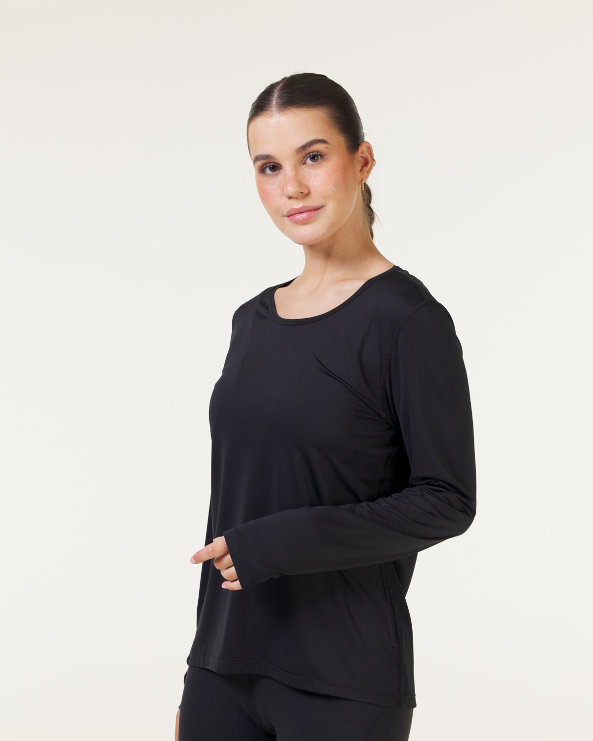 LEVITY Fast Track Mesh Long Sleeve Black
