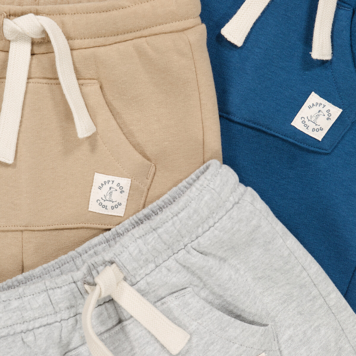 COLEÇÃO LA REDOUTE<br>Conjunto de 3 calças de moletom