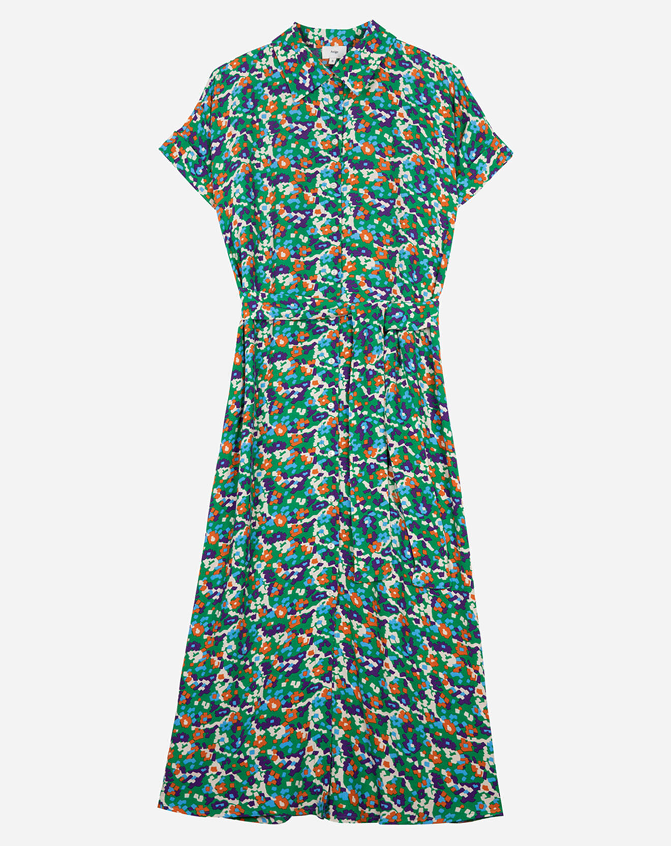 An'ge Robe Miliane vert/multicolore