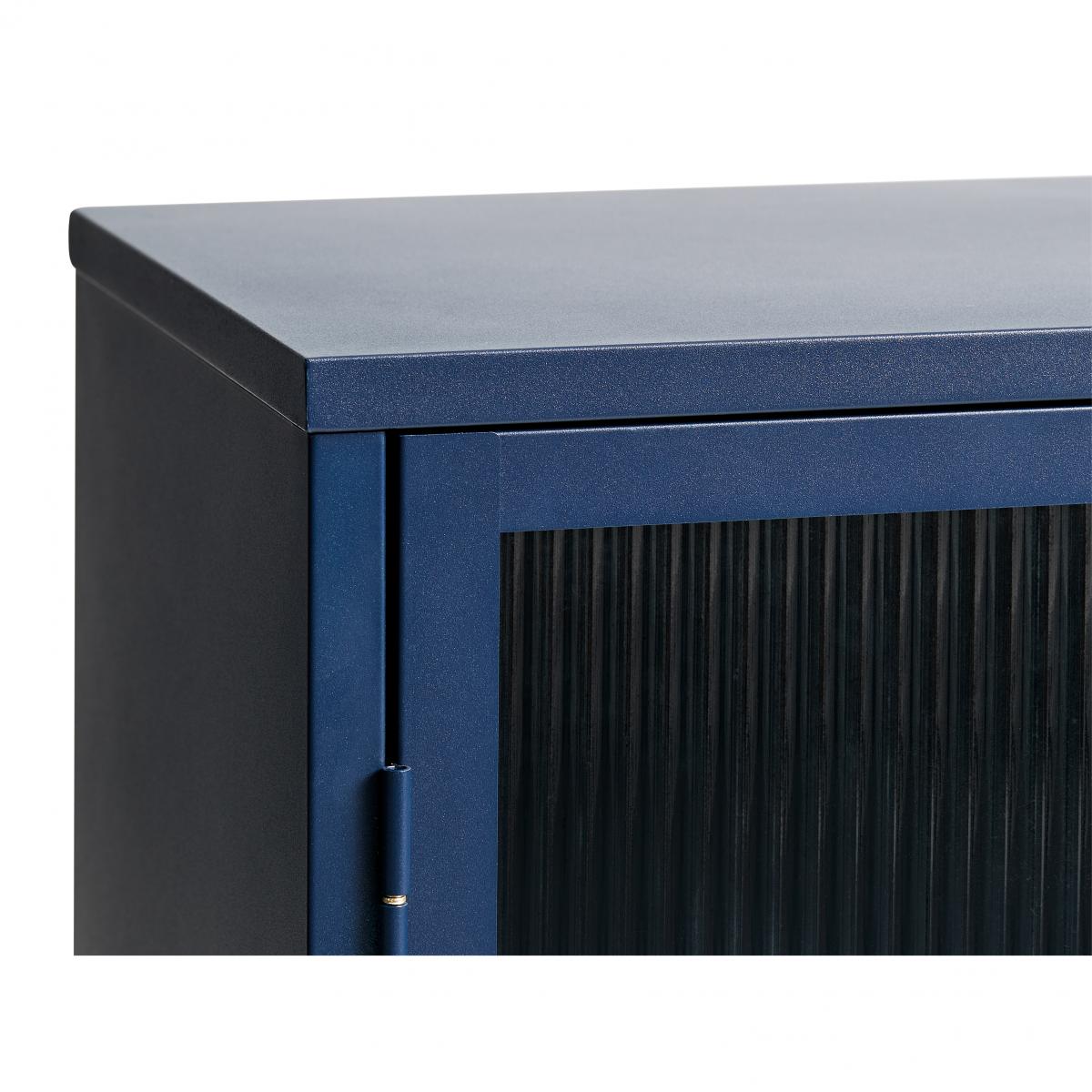Nordic Home Olan glazen dressoir - 130 cm - blauw