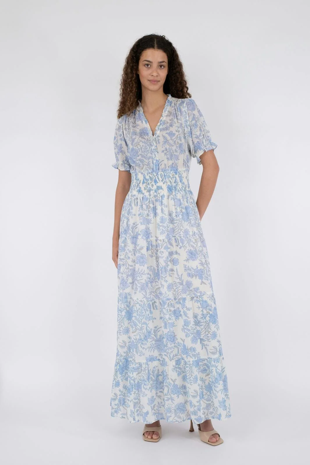 Neo Noir Kanza Rose Field Dress light blue