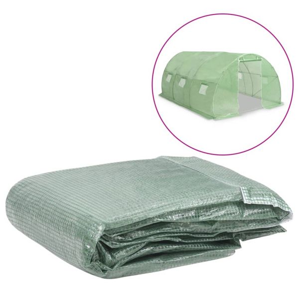 Cobertura de Substituição para Estufas 13,5m² 300x450x200cm Verde - 316430