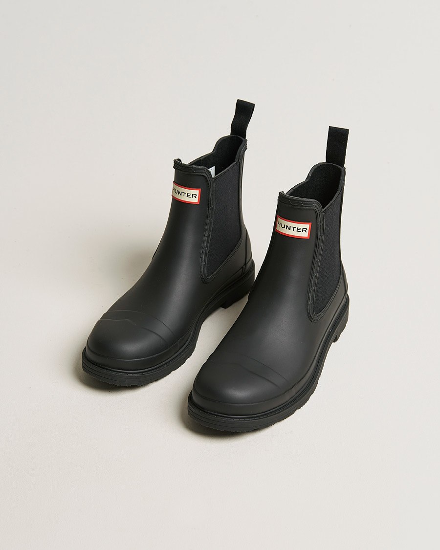 Hunter Boots Commando Chelsea Boot Black