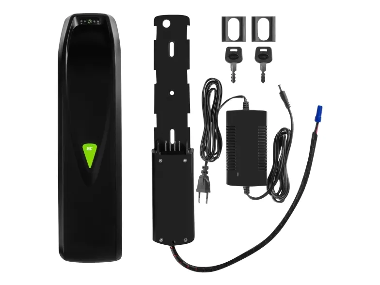 Green Cell PowerMove - Batteri - 36 V, nedrør   AC-strømadapter - Li-Ion - 14.5 Ah - 522 Wh (EC5)