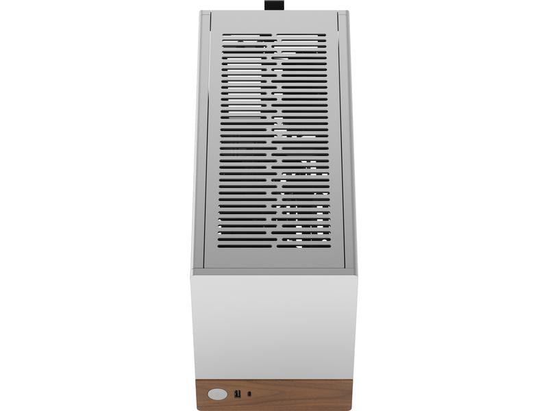 Fractal Design PC-Gehäuse Terra Silver Kompaktes Mini-ITX Gehäuse mit stilvoller, moderner Optik
