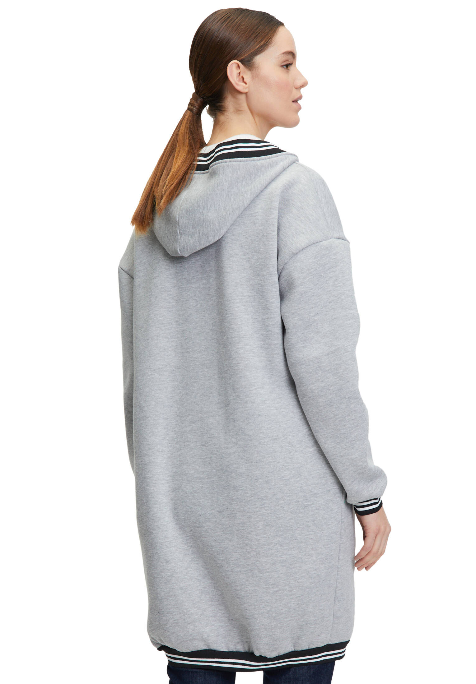 Amber & June| Damen Sweatmantel mit Kapuze Relaxed Fit