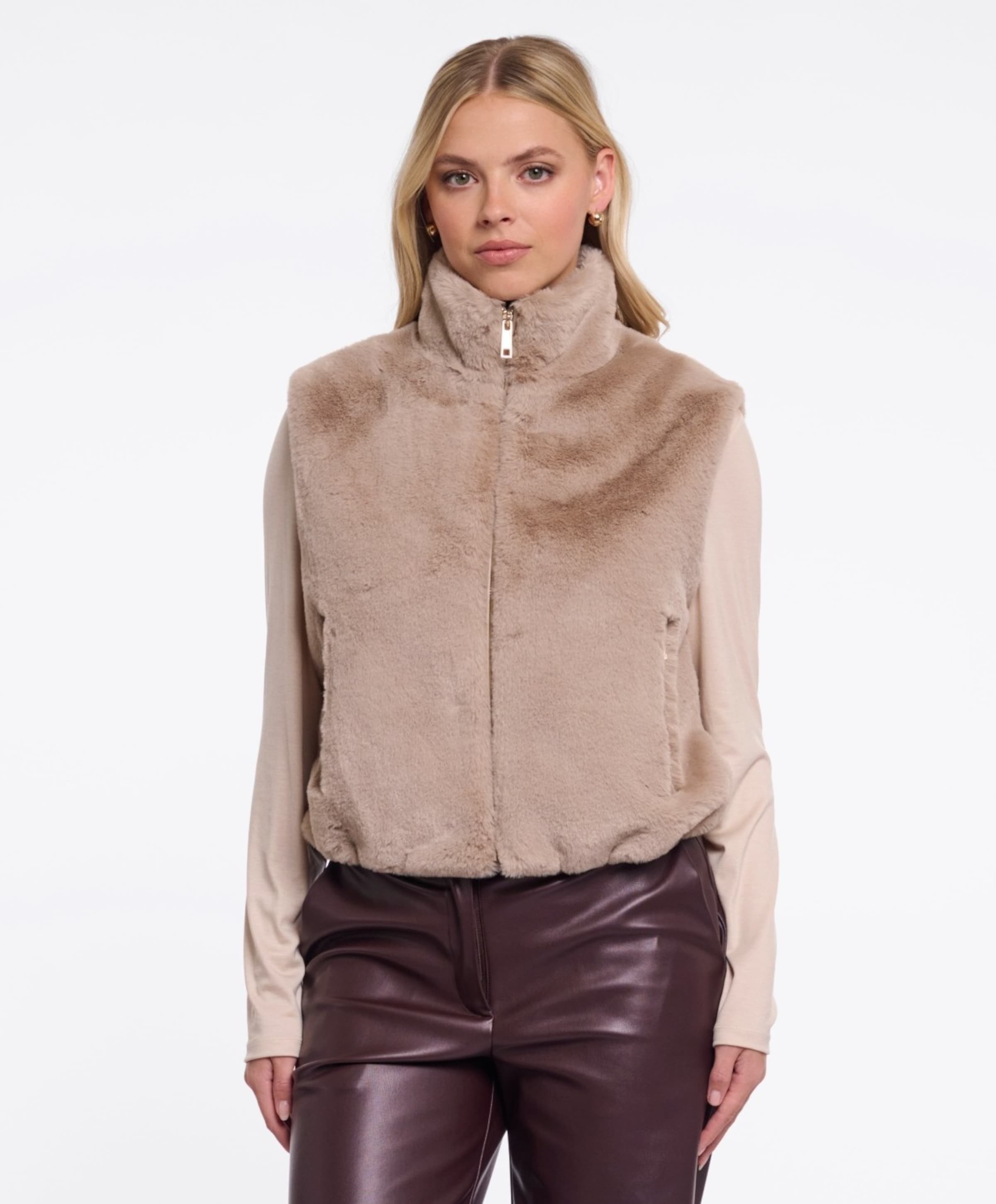 Rino & pelle Dames gilet beige