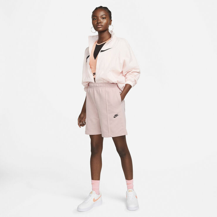 Nike Sportswear High Rise Fleece Shorts Pink