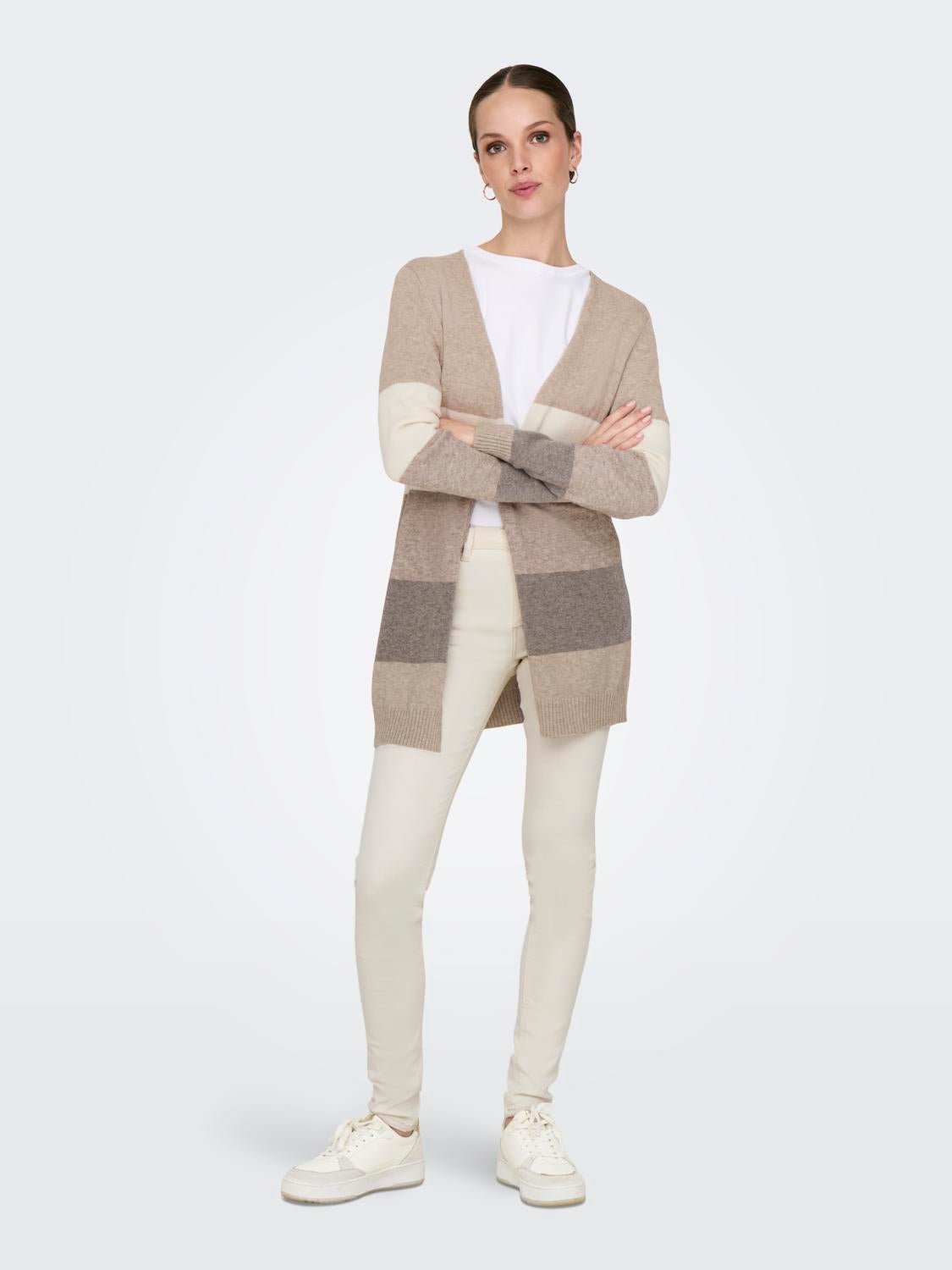 ONLLESLY Strickjacke Feather Gray