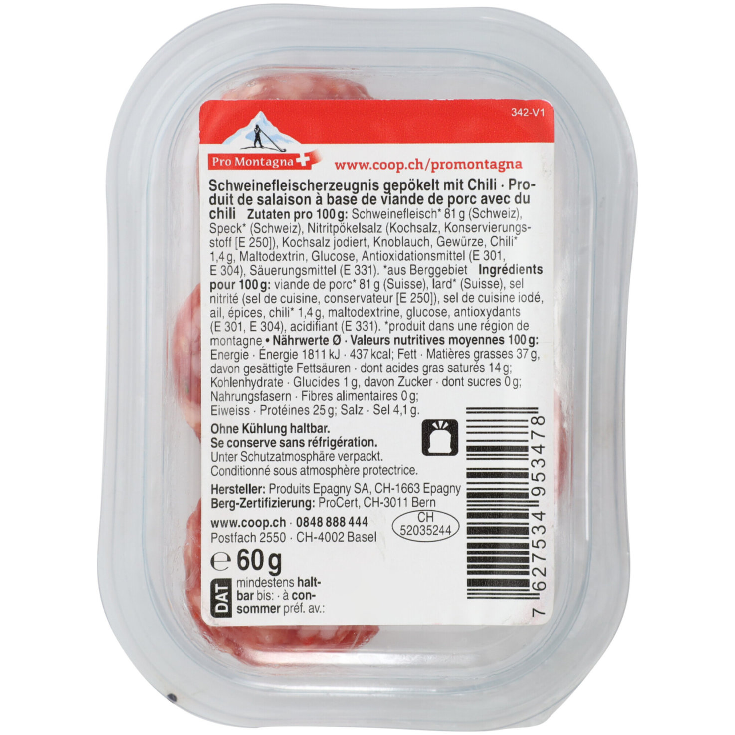 Pro Montagna Salametti Chili