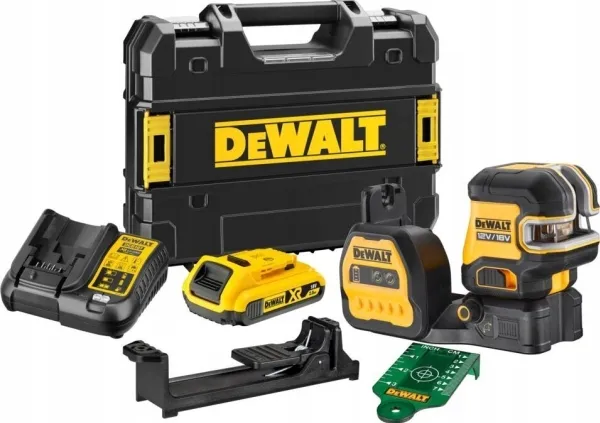DEWALT.LASER LINEAR 12/18V DCE825D1G18 GRØN   5-POINT 1x2.0Ah