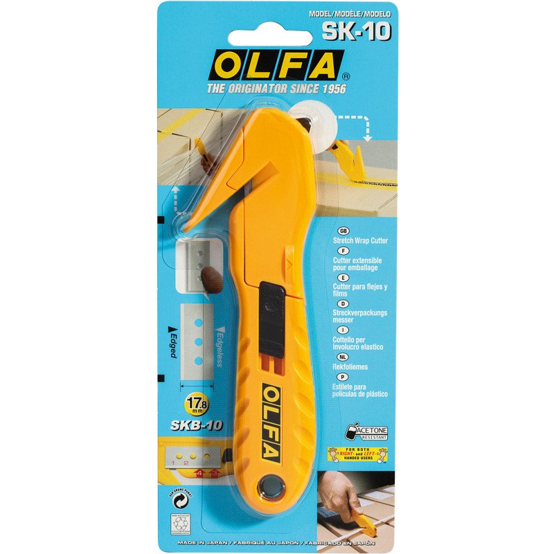 Cutter d'atelier ambidextre Olfa SK10 17,8 mm