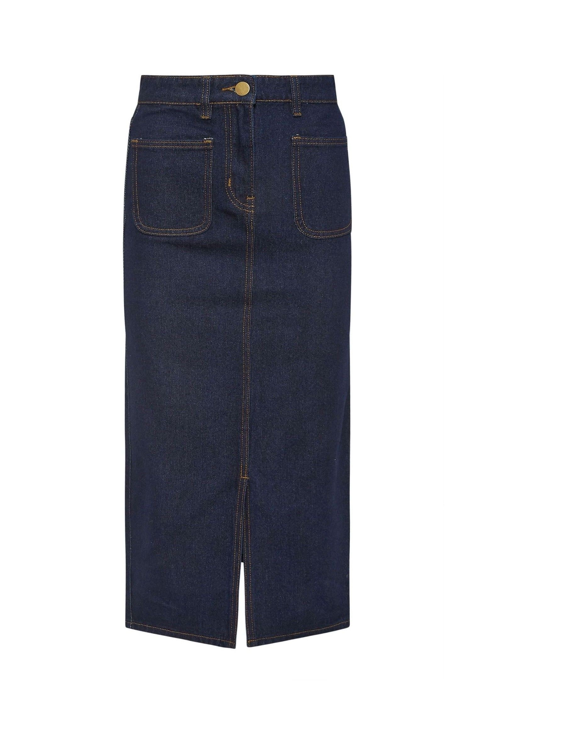 PixieGirl Petite 100% katoenen midirok met opgestikte zakken