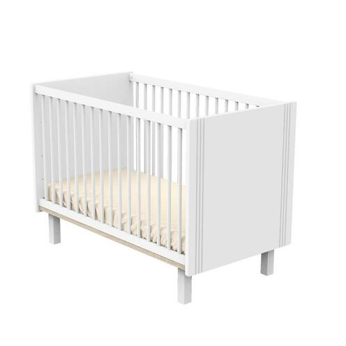 Lit bébé 60x120 ELEONORE Blanc - SAUTHON