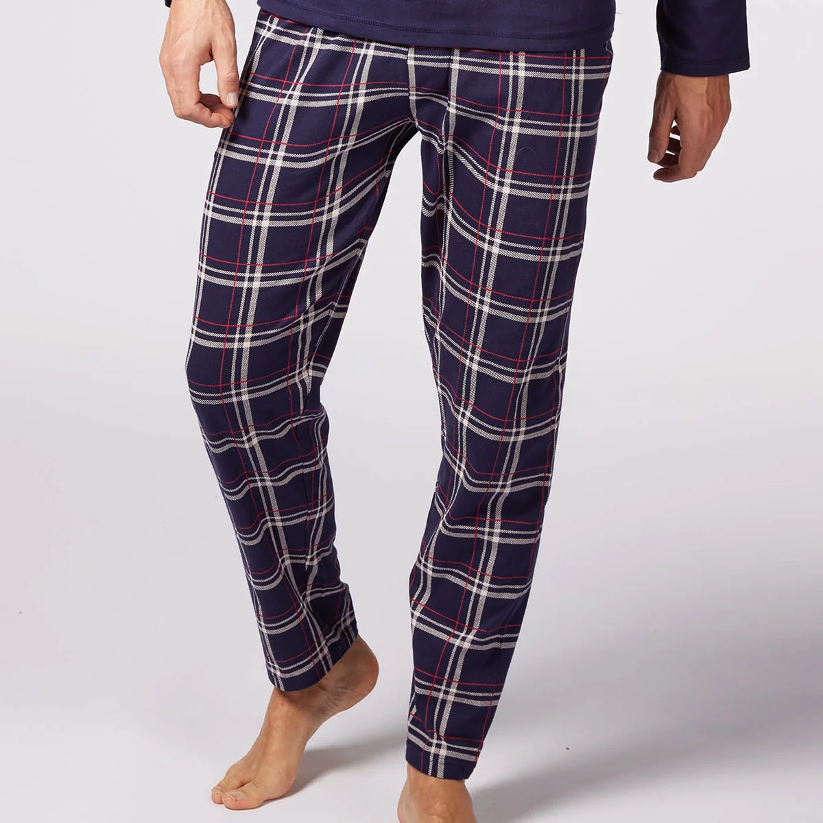 Pyjama homme DOUCE NUIT marine/carreaux
