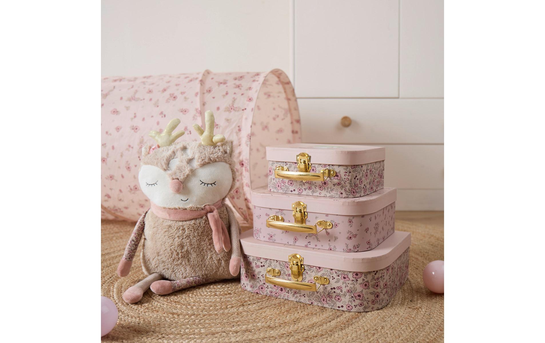 Spielzeugkoffer Ella dreamy flowers 3er SetKofferset zum Aufbewahren von Spielzeugen