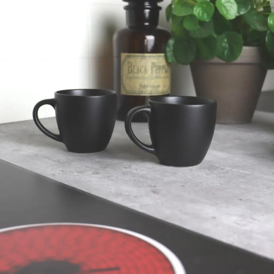 OTIX KoffieKopjes Set van 6 - Zwart