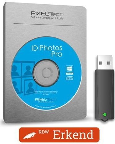 Pixel-Tech - IDPhotos Pasfoto Software - Dongel - Compatibel met Alle Camera's